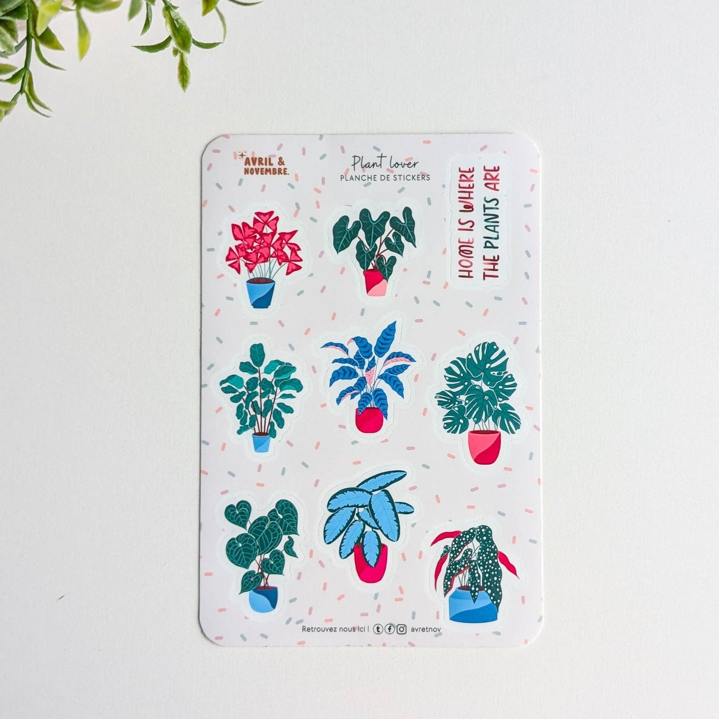 Planche de stickers - Plant lover