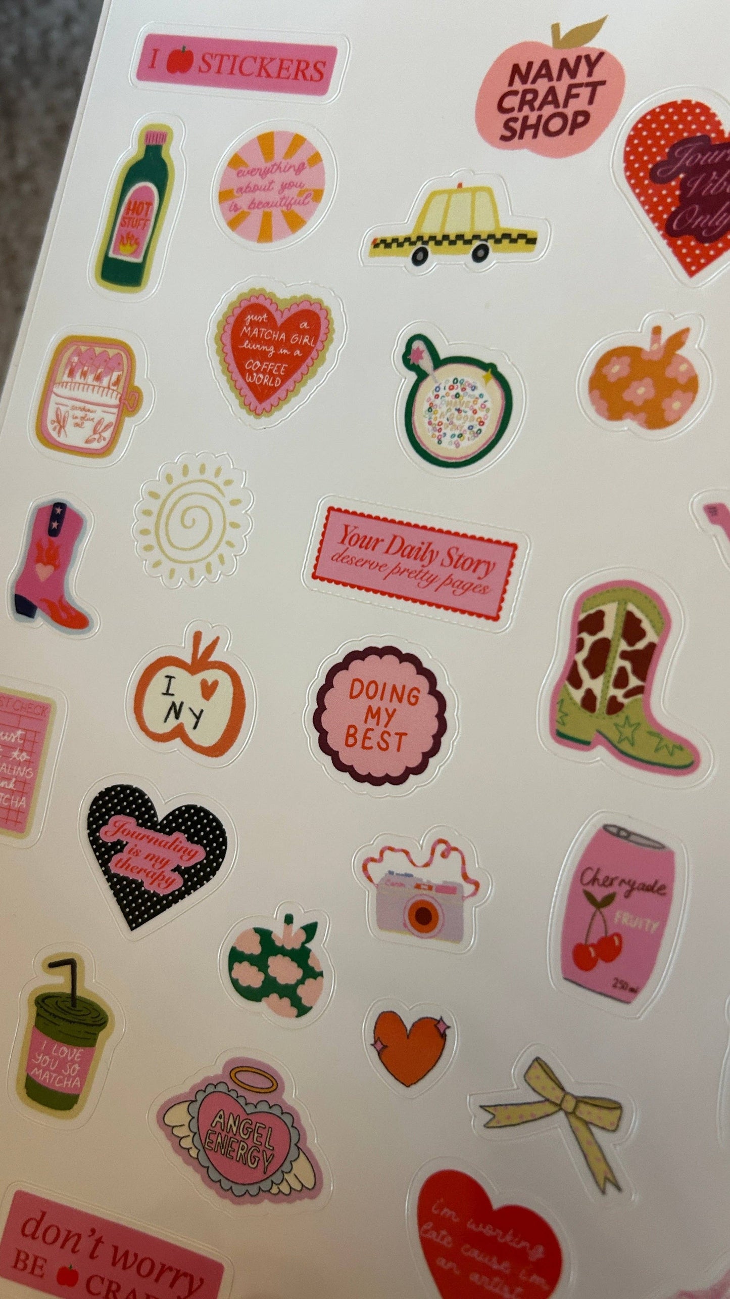 Planche de stickers - Favoris