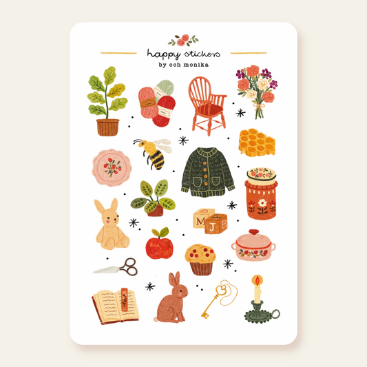 Planche de stickers - Douce après-midi