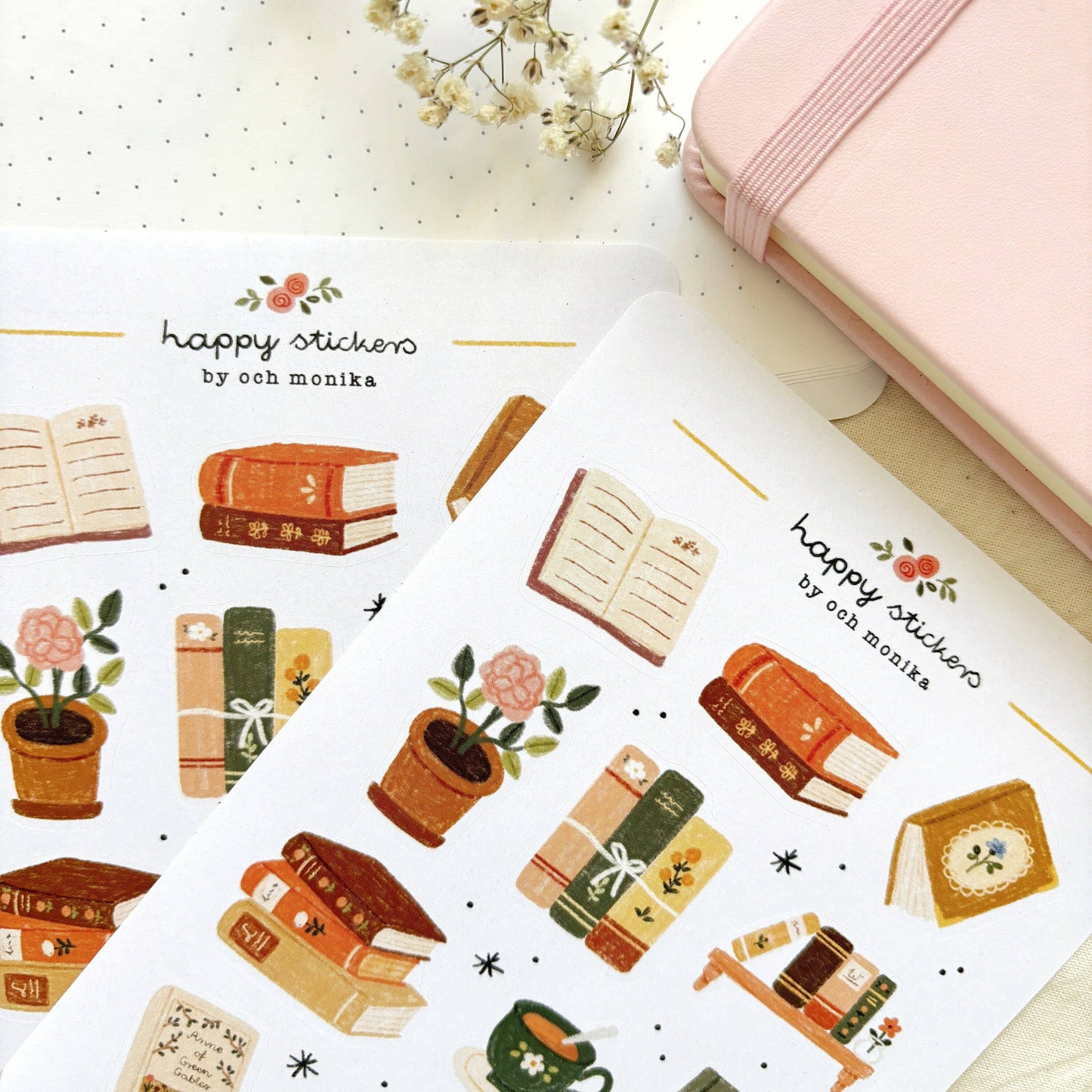 Planche de stickers - Bookish