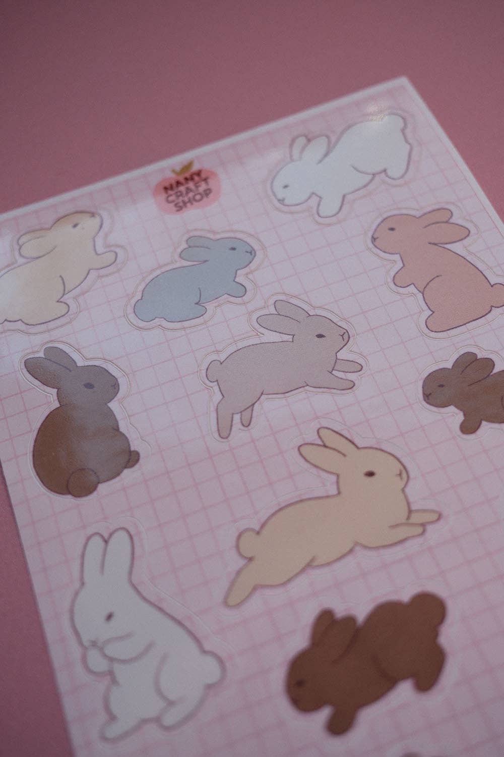 Planche de stickers - Mini-Lapins