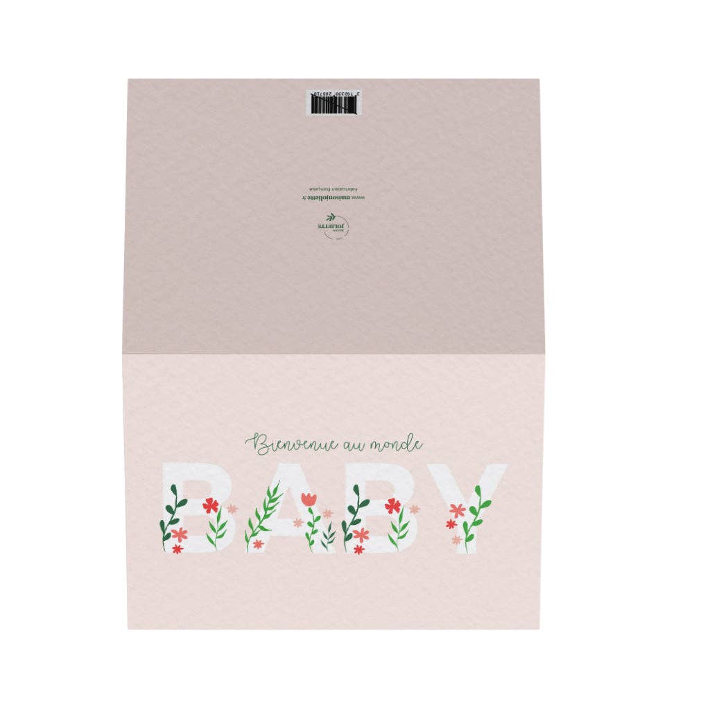 Carte de vœux - Baby Rose