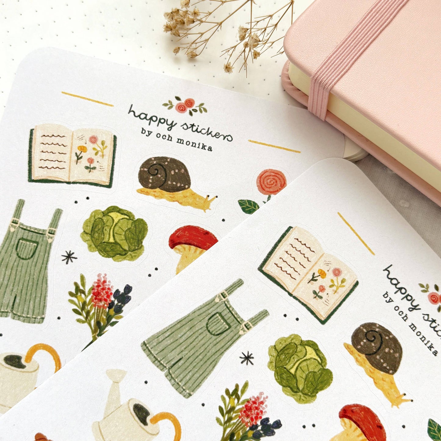 Planche de stickers - Au Jardin