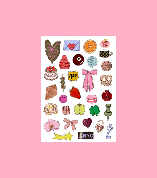 Planche de stickers - Mini-dessins