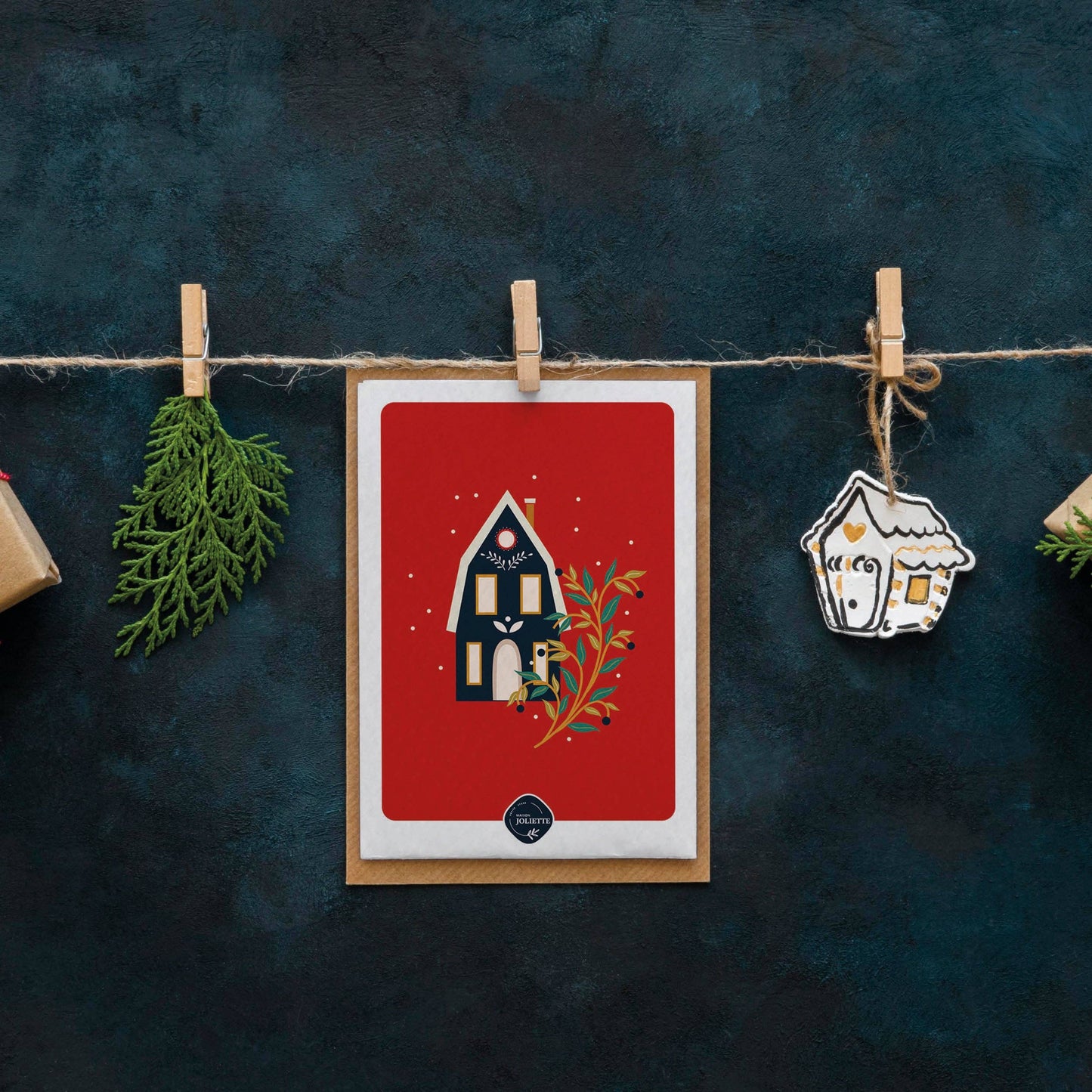 Carte postale - Maisonnette de Noël