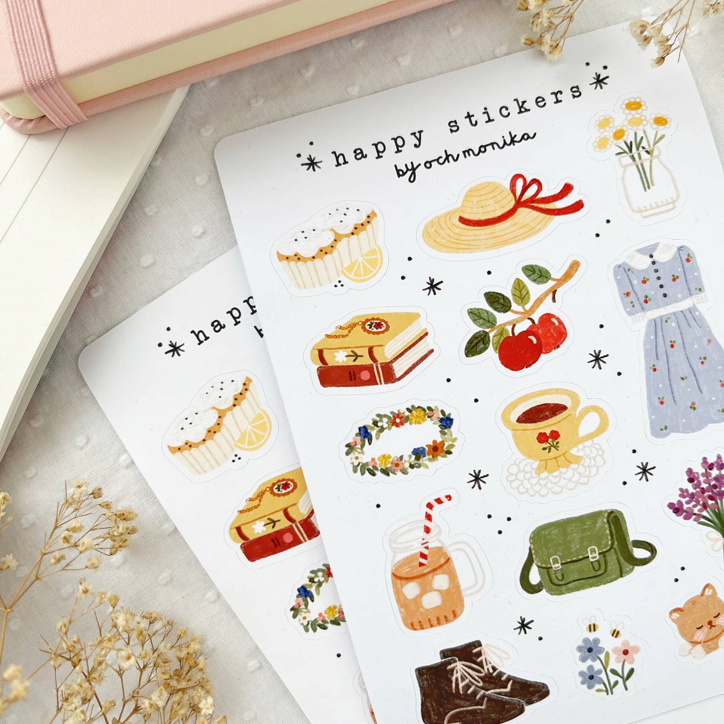 Planche de stickers - Fin d'été