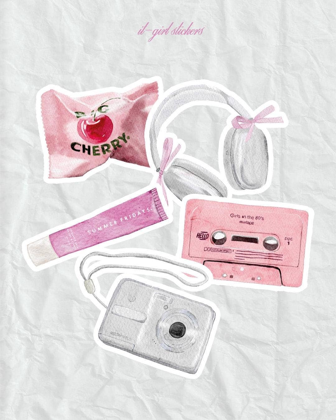 Lot de stickers - It-girl