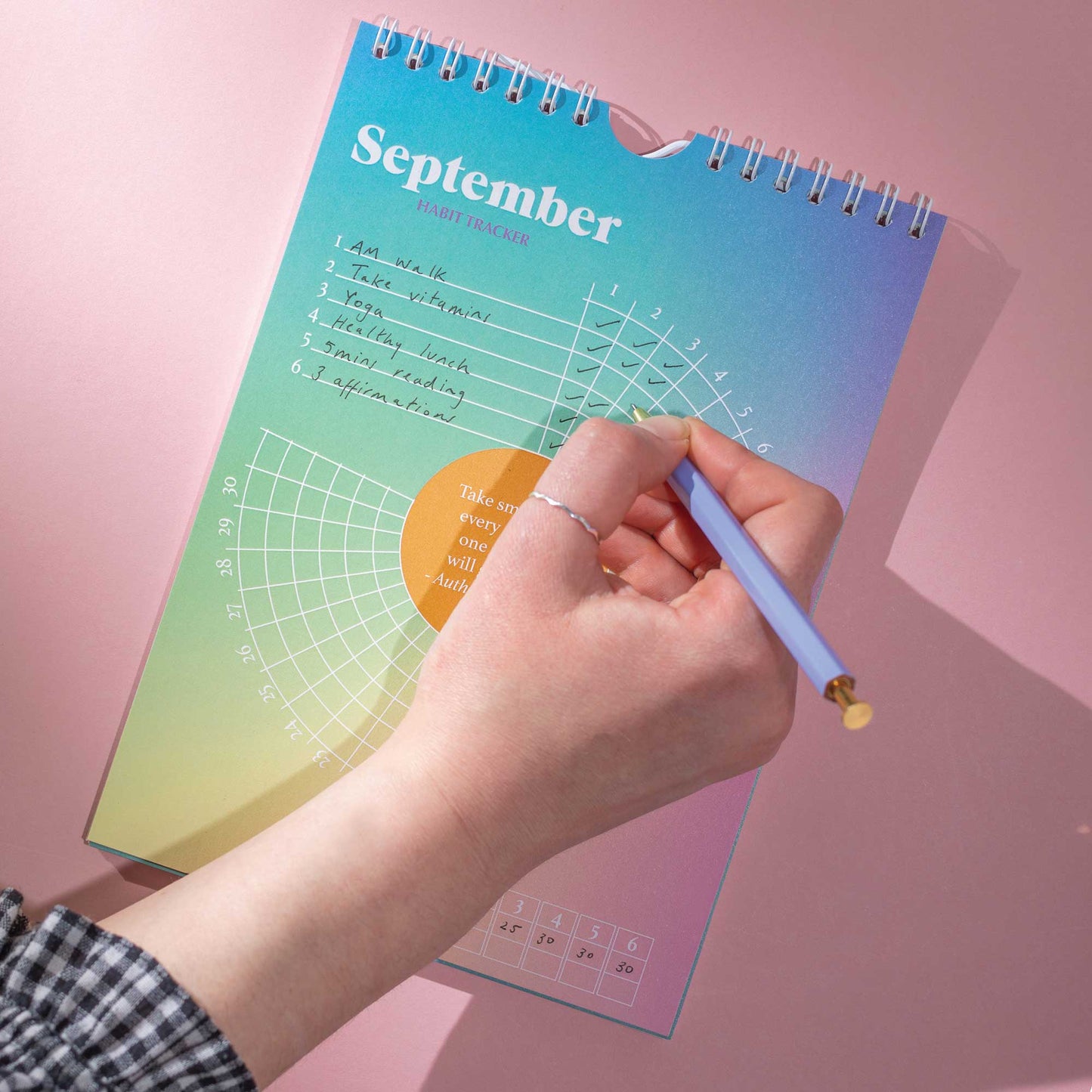 Habit Tracker 12 mois - Organic