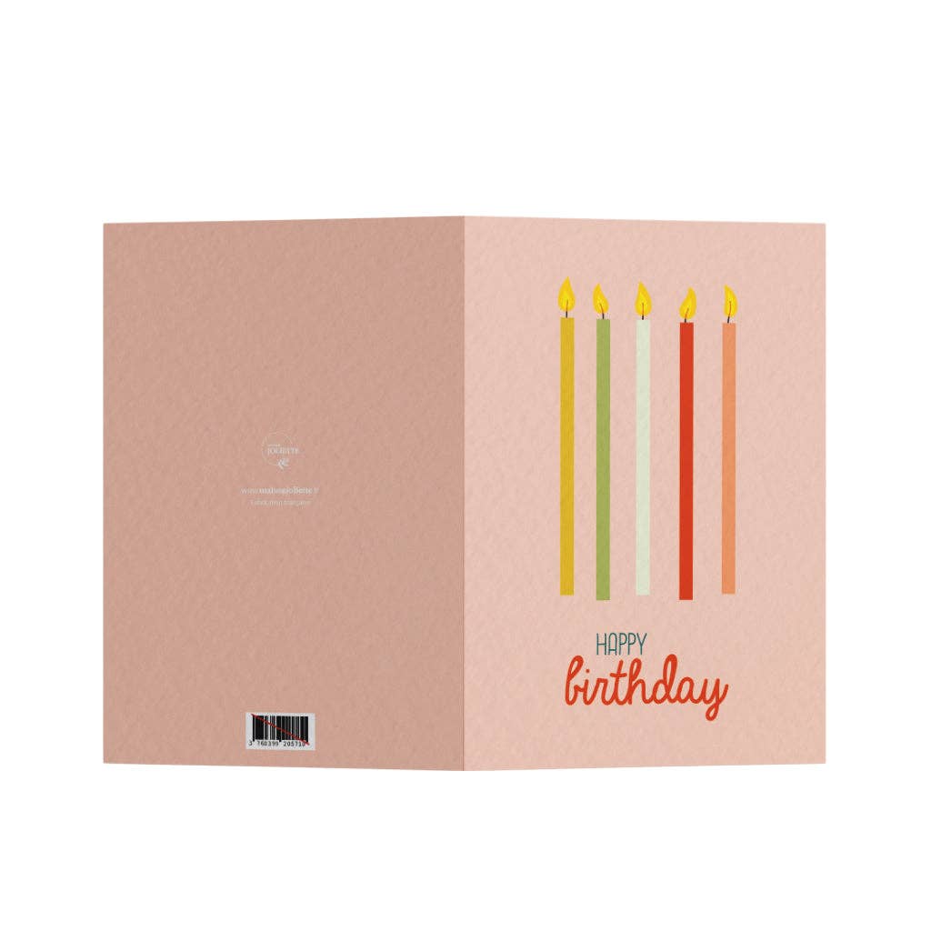 Carte de vœux - Bougies