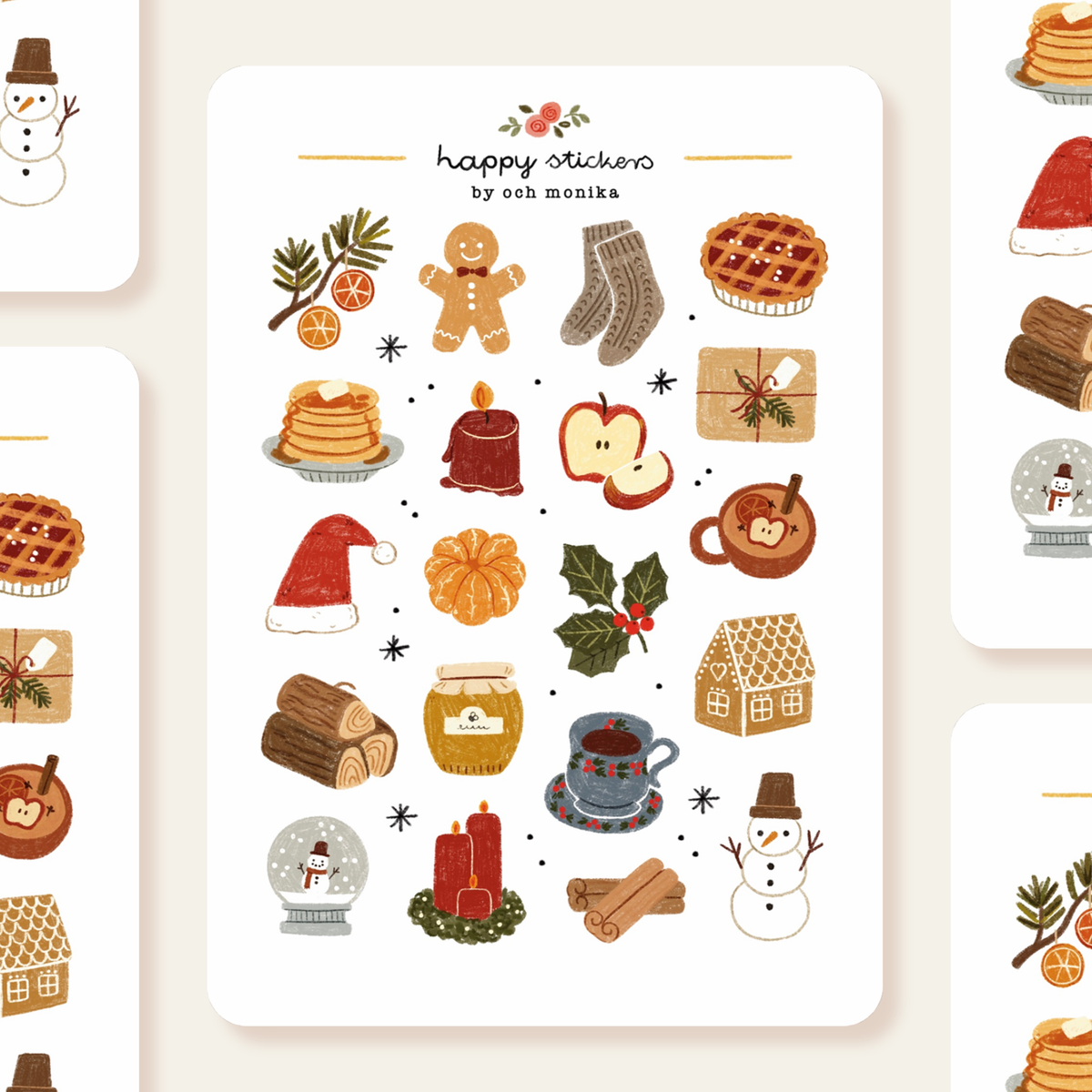 Planche de stickers - Meilleurs vœux