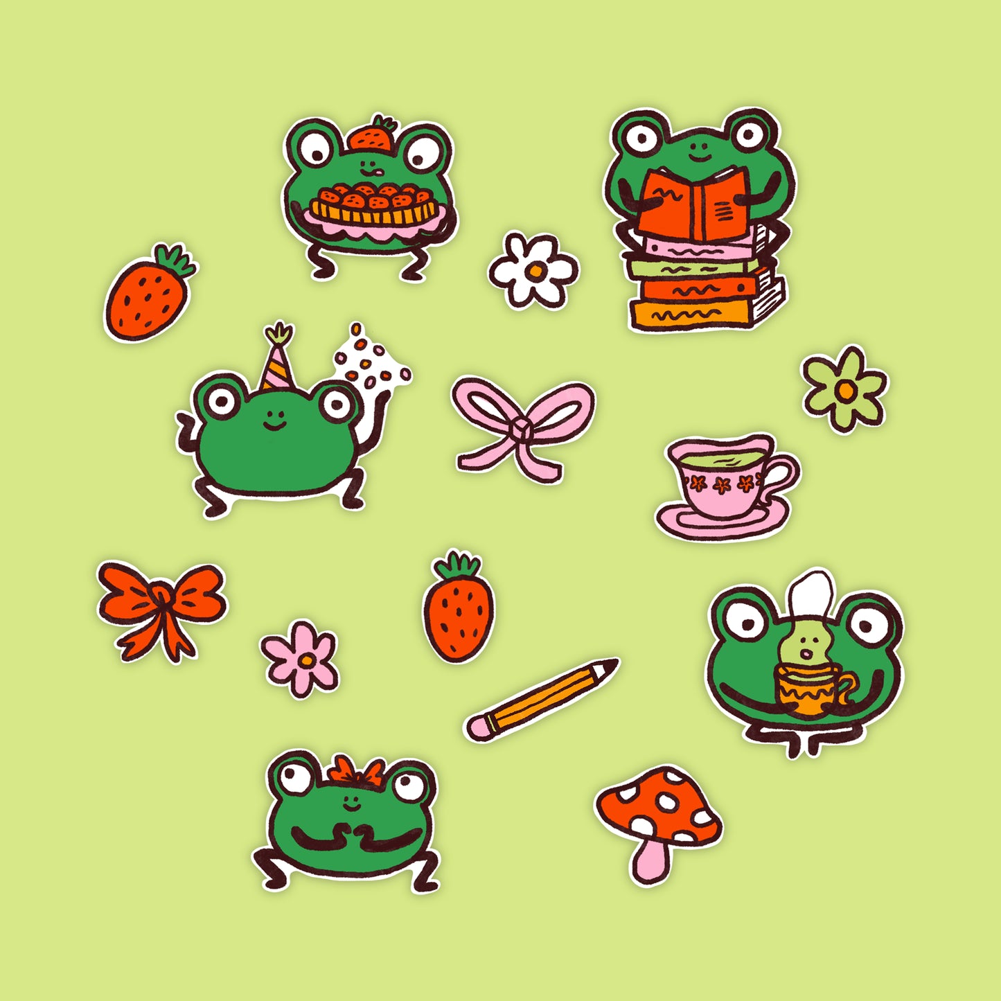 Pack de stickers - Froggy