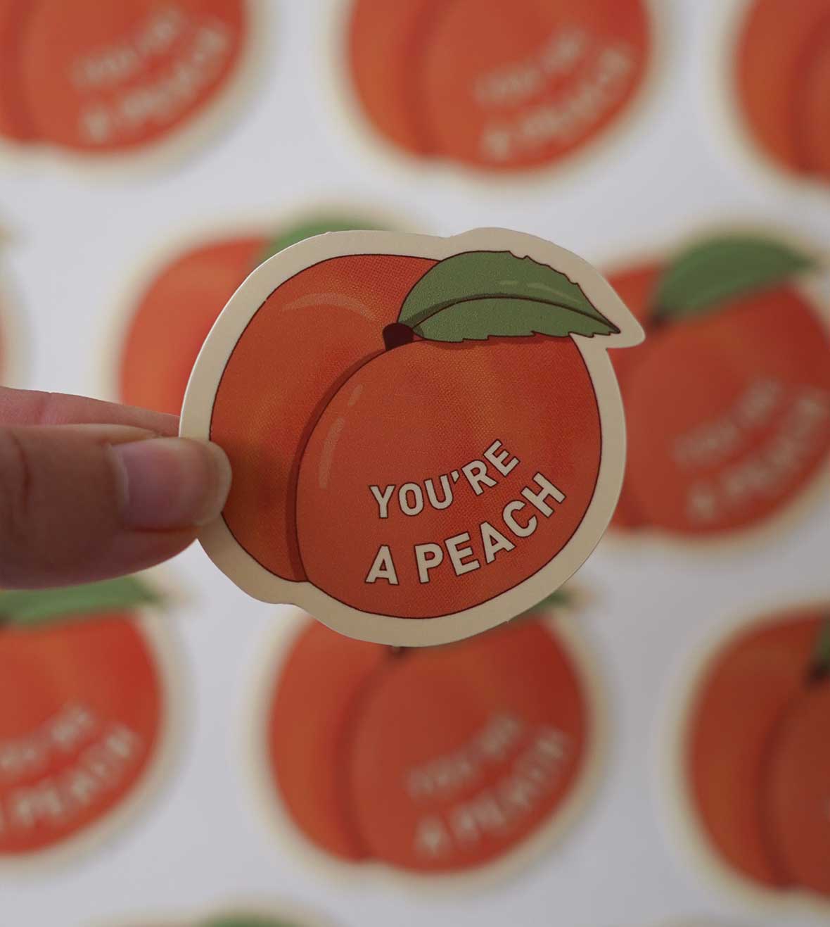 Sticker - Peach