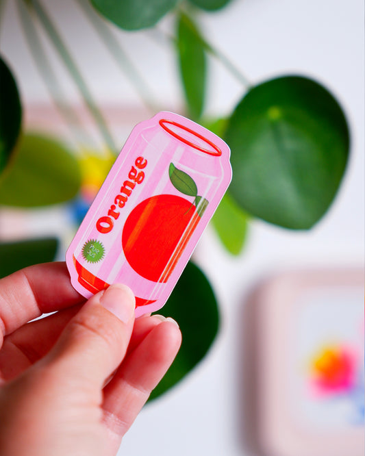 Sticker - Canette jus d'orange