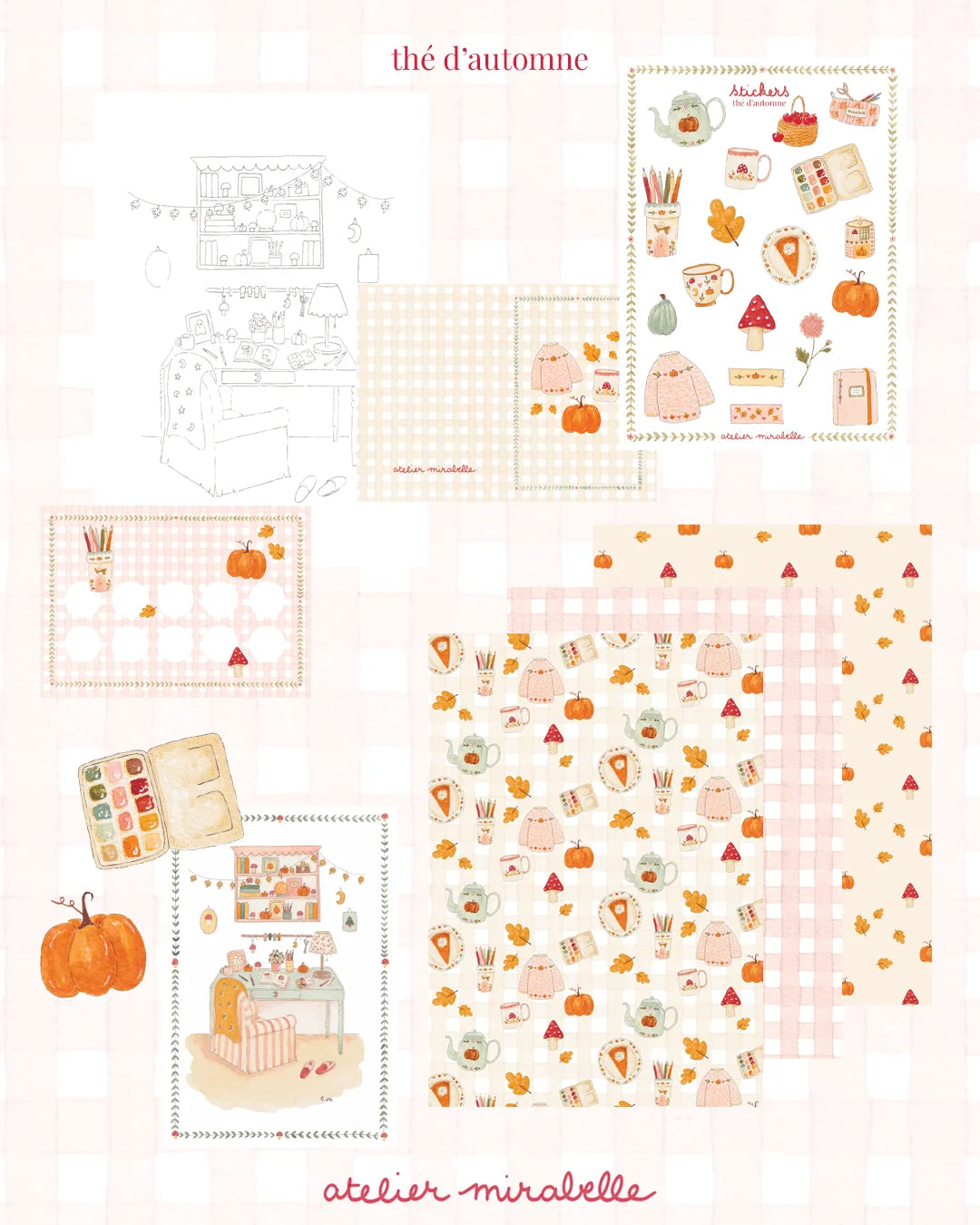 Scrapbooking Kit - Autumn Tea